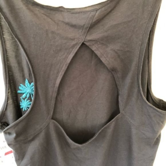 JENNI Palm Tree sleep tee, pajama chemise - Picture 5 of 6